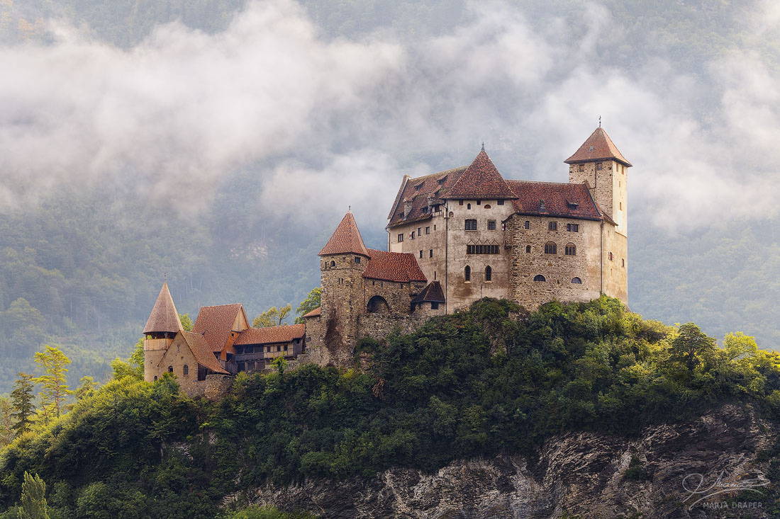 Gutenberg Castle | Located in Balzers, Principality of Liechtenstein, currently a museum open to the public.  
<br>
Image featured on the Lonely Planet website, on the Chromebook, and Chrome browser.